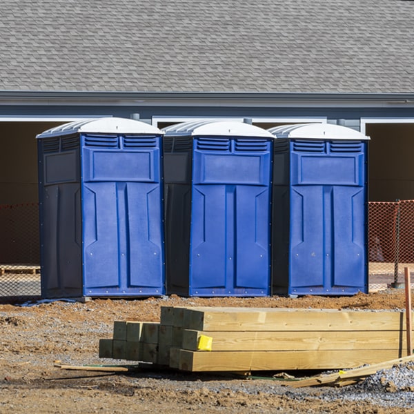 are there any restrictions on where i can place the portable toilets during my rental period in Dayton Lakes